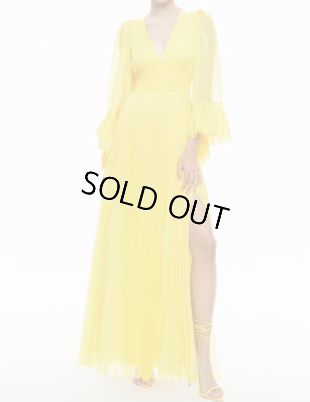 画像2: 【ニッキーヒルトン愛用】Alice + Olivia アリスアンドオリビア　Selene ロングスリーブマキシドレス  01271 (2)