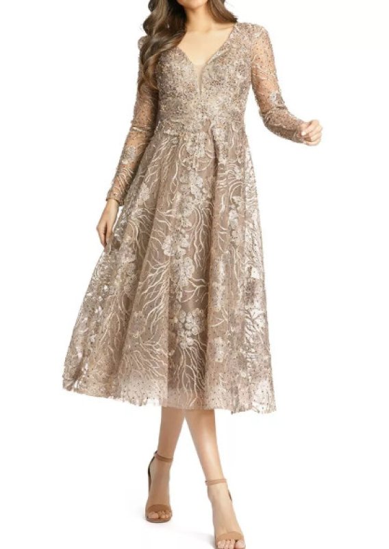 画像1: セール！Mac Duggal マックドゥガル　Embellished Cocktail Dress  08104 (1)