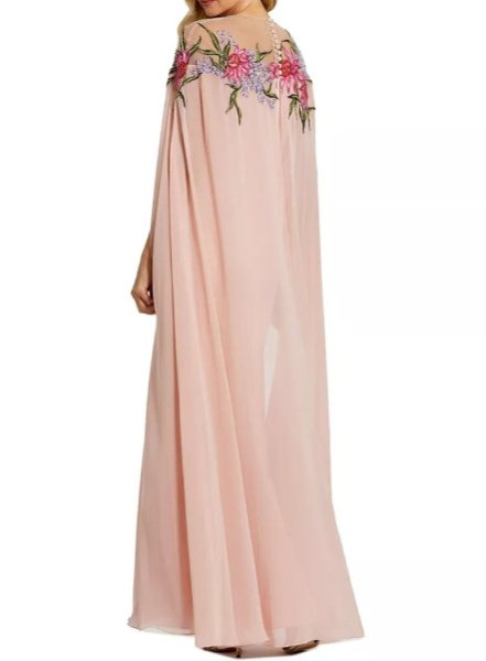 画像2: セール！Mac Duggal マックドゥガル　Sheer Cape Gown  (2)