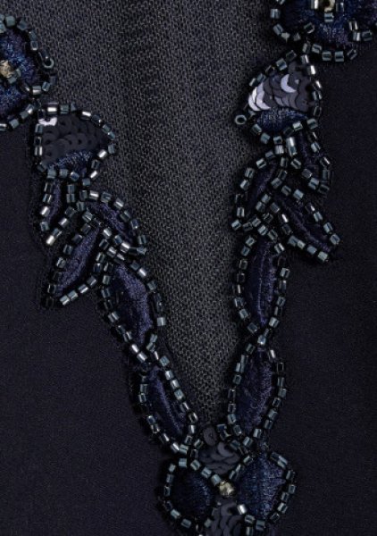 画像3: セール！ Marchesa Notte マルケッサノッテ　ケープ風クレープ ロングドレス (3)