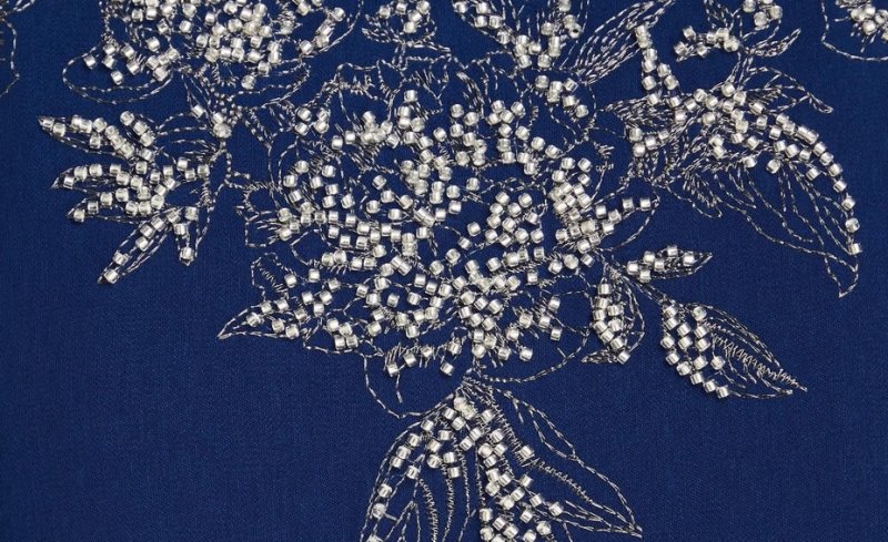 画像4: セール！ Marchesa Notte マルケッサノッテ  Crepe Kaftan Gown ネイビー (4)