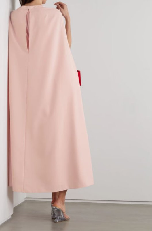 画像3: セール！ Marchesa Notte マルケッサノッテ　Cape-effect twist-front stretch-crepe midi dress (3)