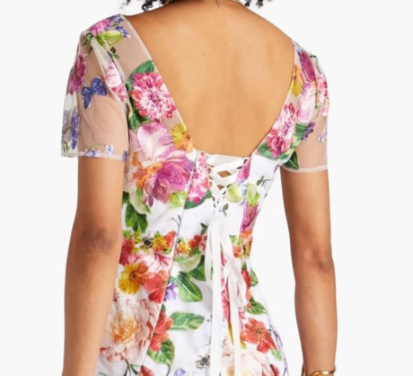 画像3:  セール!Marchesa Notte マルケッサノッテ Embroidered tulle gown  05035 (3)