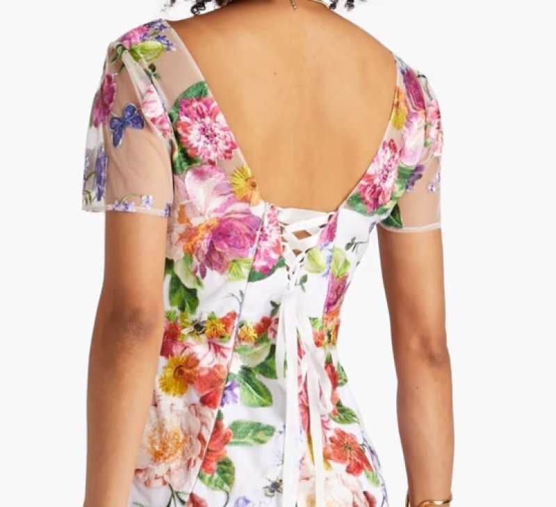 画像3:  セール！Marchesa Notte マルケッサノッテ　Embroidered tulle gown  05035 (3)