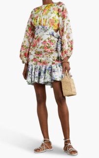 新品 ZIMMERMANN ジマーマン 花柄 ドレス ZIMMERMANN Dress🧡 ジマーマンからエアリーな花柄ドレスのご