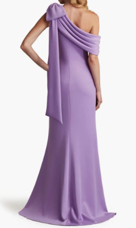 画像2: Tadashi Shoji タダシショージ   cassia ワンショルダー Gown  パープル系  20802 (2)