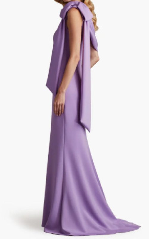 画像3: Tadashi Shoji タダシショージ   cassia ワンショルダー Gown  パープル系  20802 (3)