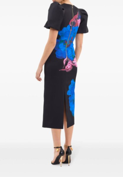 画像3: セール！【Zara Tindall愛用】Rebecca Vallance レベッカヴァランス  Acid Bloom midi dress  03011 (3)