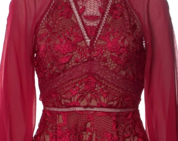 画像2: セール!Marchesa Notte マルケッサノッテ Guipure Lace Cocktail Dress (2)