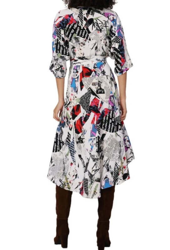 画像3: Diane von Furstenberg 　ダイアンフォンファステンバーグ　Eloise ラップ風ドレス　Poster Girl (3)