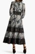 画像2: Tadashi Shoji タダシショージ  Derby  プリーツシフォンドレス　ブラック、アイボリー系   (2)