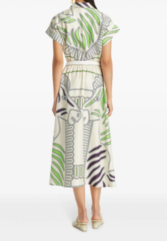 画像2: 【田中みな実さん着用】Tory Burch トリーバーチ　シルクシャツドレス  03291 (2)