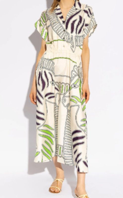 画像4: 【田中みな実さん着用】Tory Burch トリーバーチ　シルクシャツドレス  03291 (4)