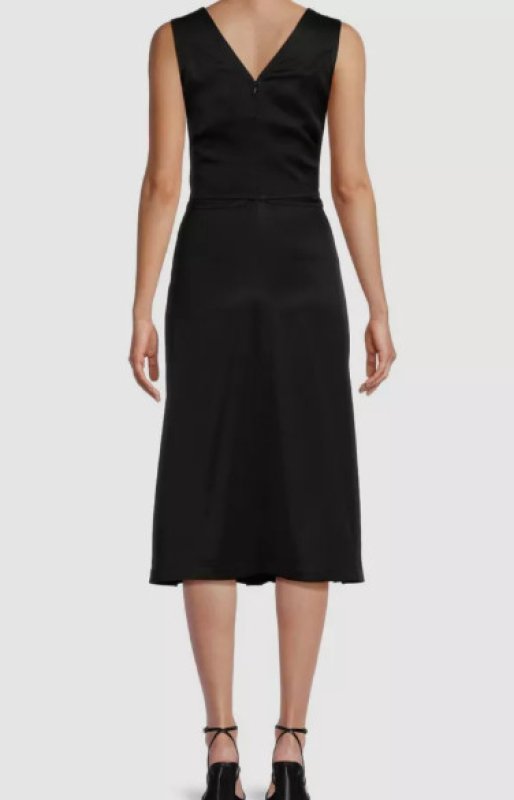 画像2: セール！3.1 Phillip Lim　サテンVネックウエストタイドレス (2)