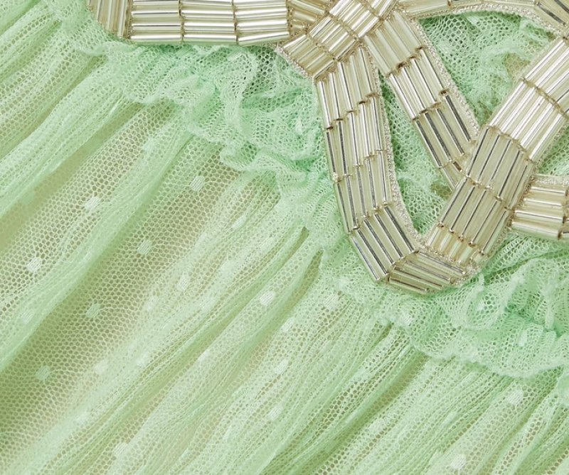 画像3: セール！Saloni サローニ　ドット柄チュールドレス  04043 (3)