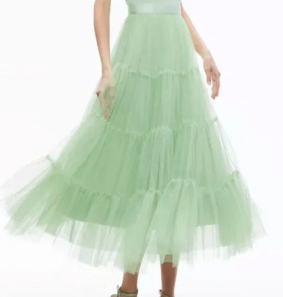 画像3: 【テレビ使用】Alice + Olivia アリスアンドオリビア Chara Tulle Midi Dress  04047 (3)