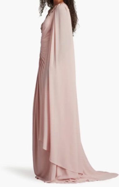 画像3: Tadashi Shoji  タダシショージ   Sonora Cape Sleeve Gown ピンク (3)