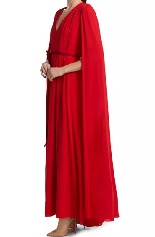 画像2: セール！Alice + Olivia アリスアンドオリビア　Zenaida Cape Gown  04121 (2)