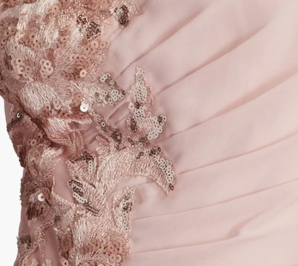 画像4: Tadashi Shoji  タダシショージ   Sonora Cape Sleeve Gown ピンク (4)