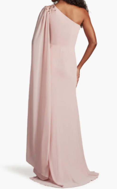 画像2: Tadashi Shoji  タダシショージ   Sonora Cape Sleeve Gown ピンク (2)