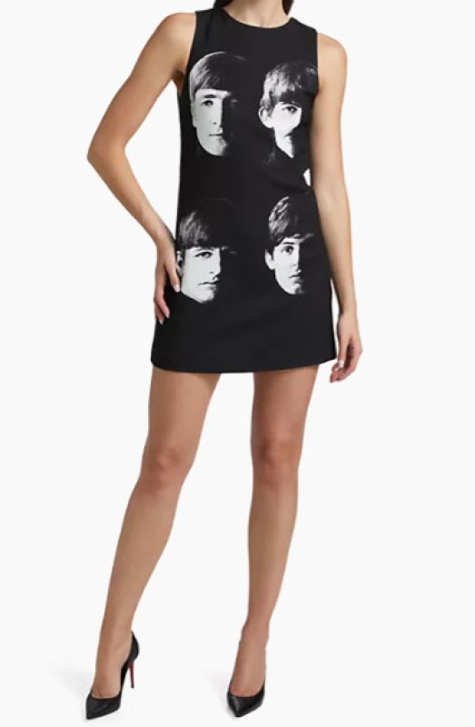画像1: セール！Alice + Olivia x The Beatles　アリスアンドオリビア  Clyde Shift Dress  Fab Four　12112 (1)
