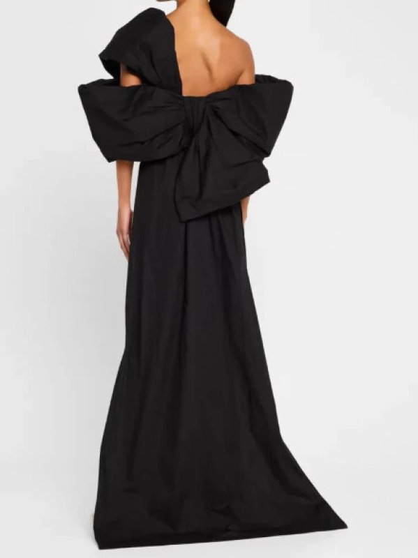 画像2: セール！ Marchesa Notte マルケッサノッテ  Cape Back Column Gown  04201 (2)