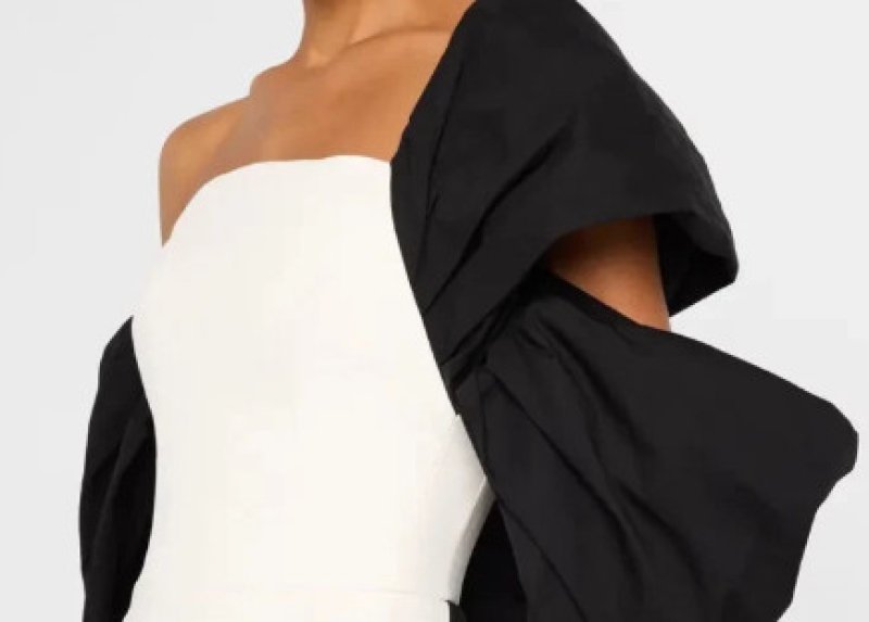 画像4: セール！ Marchesa Notte マルケッサノッテ  Cape Back Column Gown  04201 (4)