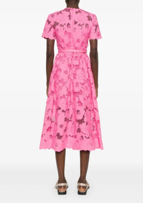 画像2: 限定セール！Self Portrait　セルフポートレート　Cotton-blend lace midi dress (2)