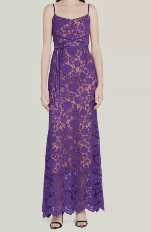 画像2:  セール！Marchesa Notte マルケッサノッテ　Laced Sleeveless Scoop Neck Gown (2)