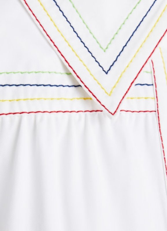 画像3: セール！【トリンドル玲奈さん着用】Tory Burch トリーバーチ　マルチカラーステッチシャツドレス   (3)