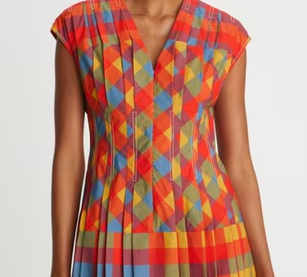 画像3: セール！【生見愛瑠さん着用】Tory Burch トリーバーチ  Veronica Plaid Claire McCardell Dress  (3)