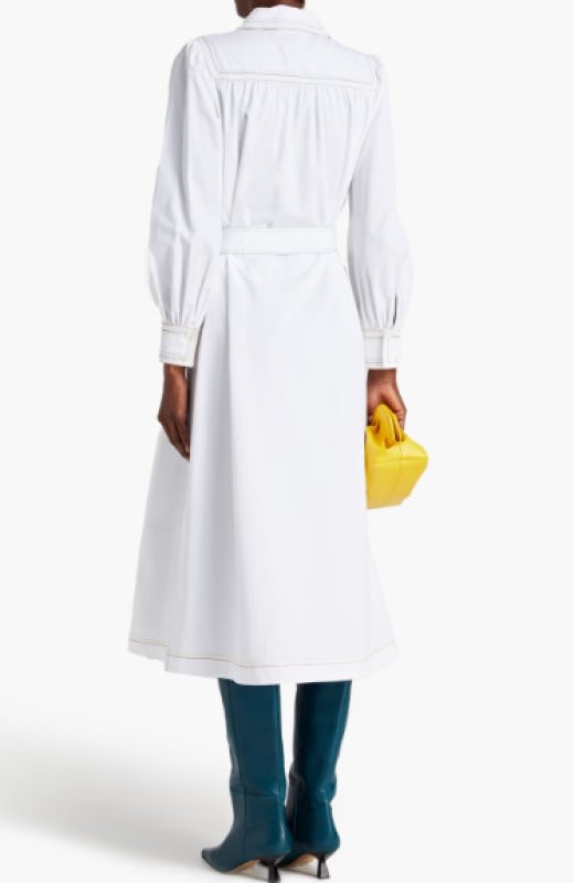 画像2: セール！【トリンドル玲奈さん着用】Tory Burch トリーバーチ　マルチカラーステッチシャツドレス   (2)