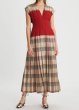 画像1: セール！Tory Burch トリーバーチ  Plaid Silk Claire McCardell Dress (1)
