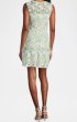 画像2: Tadashi Shoji  タダシショージ   Pyla 3D Floral Embroidered mini Dress　  ホワイト、グリーン系 (2)