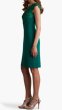 画像3: Tadashi Shoji  タダシショージ  　Reya One-Shoulder Embroidered Illusion Dress　グリーン (3)