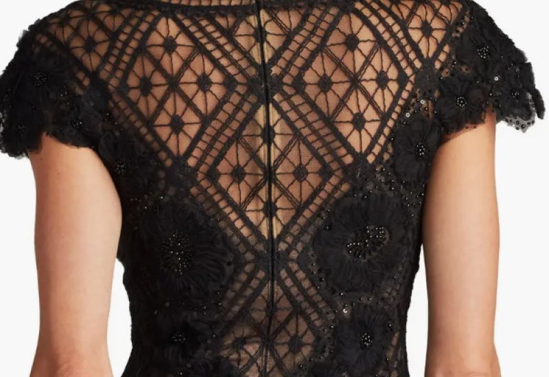 画像4: Tadashi Shoji タダシショージ  Madigan Cocktail Dress  ブラック (4)