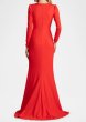 画像2: Tadashi Shoji タダシショージ  Bates Twist-Front Gown  レッド系 (2)