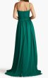 画像2: Tadashi Shoji  タダシショージ   Monte Chiffon Overlay Embroidered Gown　グリーン (2)