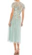 画像3: セール！Mac Duggal マックドゥガル　Embellished Illusion Butterfly Sleeve Midi Dress グリーン系 (3)