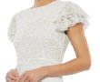 画像3: セール！Mac Duggal マックドゥガル　 Flounce Sleeve Beaded Midi Dress ホワイト (3)