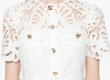 画像4: セール！【パリスヒルトン愛用】Self Portrait　セルフポートレート　Cotton Lace Button Midi Dress ホワイト (4)