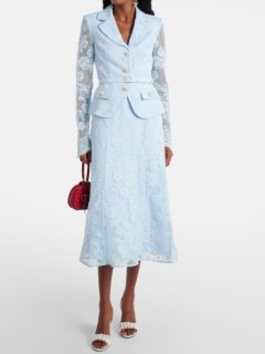 セルフポートレイト プリーツワンピース レース スカラップ シフォン素材 UK6 70726f647563742f32303235303532