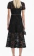 画像2: 【本田望結さん着用】Self Portrait　セルフポートレート　Black Cord Lace Bow Midi Dress (2)