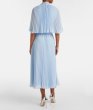 画像2: セール！Self Portrait　セルフポートレート　Chiffon Cape Midi Dress ブルー (2)