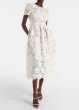 画像1: セール！Self Portrait　セルフポートレート　White Floral Lace Midi Dress (1)