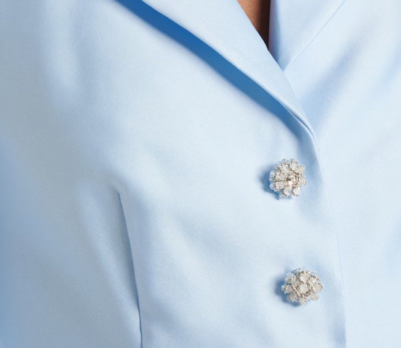 画像3: セール！Self Portrait　セルフポートレート Layered embellished taffeta midi dress ブルー (3)