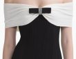 画像3: セール！ Self Portrait セルフポートレート　 Black Knit Bow Midi Dress (3)