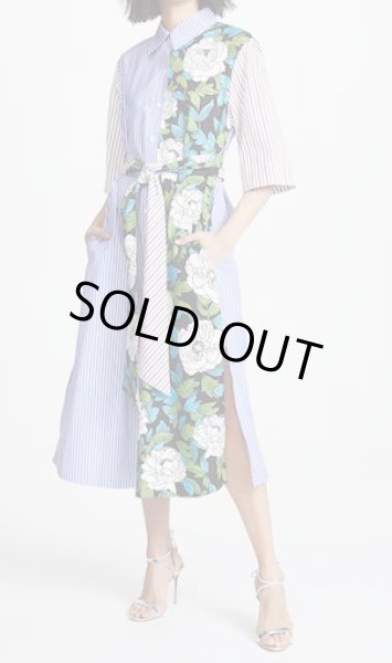 画像1: セール！【コンフィデンスマンJP、長澤まさみさん着用】Diane von Furstenberg　ダイアンフォンファステンバーグ　ミックスプリントコットンシャツドレス  30405 (1)