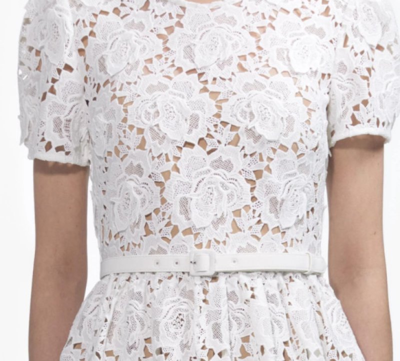 画像3: セール！Self Portrait　セルフポートレート　White Floral Lace Midi Dress  06092 (3)