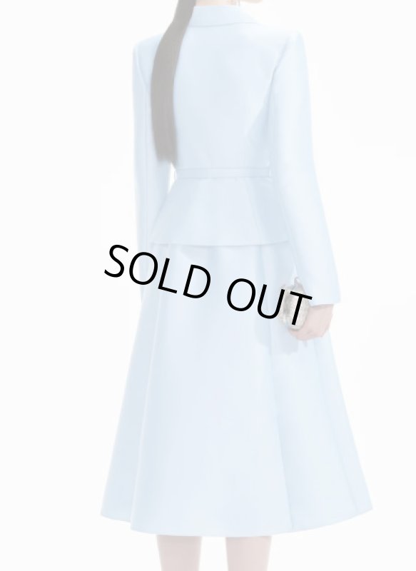 画像2: 限定セール！Self Portrait　セルフポートレート Tailored taffeta midi dress　ブルー  11081 (2)